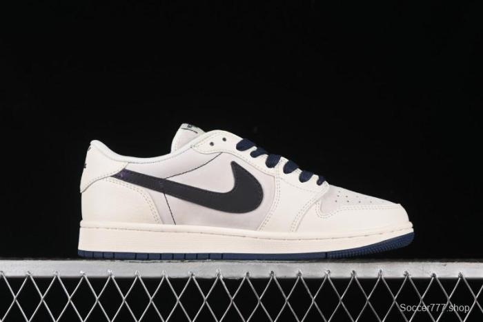 Nike Travis Scott x Fragment Design x Air Jordan 1 Low OG SP AJ1 Low Top Casual Sneakers - XY2688-110