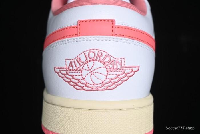 Nike Air Jordan 1 Low AJ1 White Pink Low-Top Casual Sneakers - DC0774-109