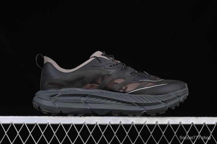 HOKA ONE ONE Satisfy Running Mafate Trail Low-Cut Cushioned Outdoor Hiking Shoes - 1157050 COFF