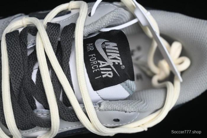 Nike Air Force 1 Low  Vinyl  Casual Sneakers with Lace-Up Design - KS6896-666