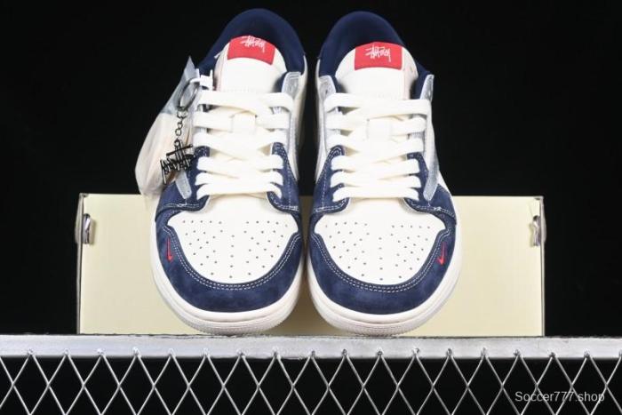 Nike Travis Scott x Fragment Design x Air Jordan 1 Low OG SP AJ1 Retro Sneakers - DM9288-008