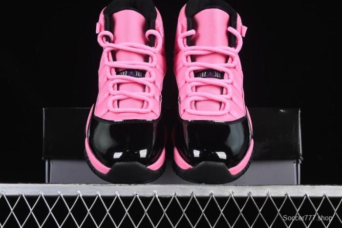 Nike Air Jordan 11 Retro High Top Basketball Shoes in Black Pink - CT8012-500