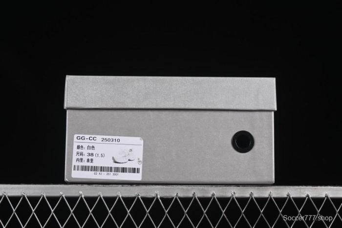 GG-CC Lace Pearl Chain Casual Platform Dad Shoes - 250310 White