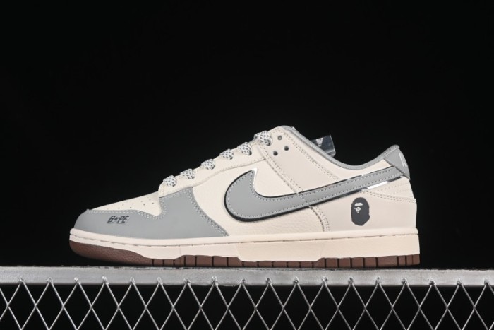 Nike SB Dunk Low Bape Collaboration Anniversary Edition Customized Low-Top Casual Skate Shoes - JJ2508-558