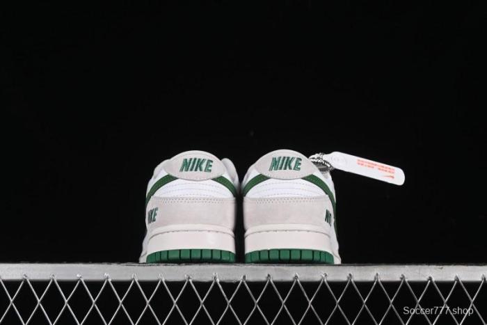 Nike SB Dunk Low Anniversary Customized Casual Sneakers with Green Swoosh - KK1888-013