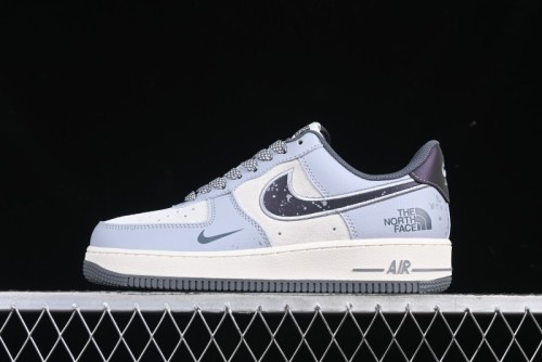 Nike Air Force 1 '07 Low The North Face Collaboration Embroidered Splash Design Casual Sneakers - DM6688-006
