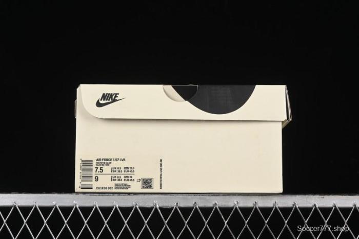 Nike Air Force 1 '07 Low QR Code Black Star Sneakers - CU1836-962