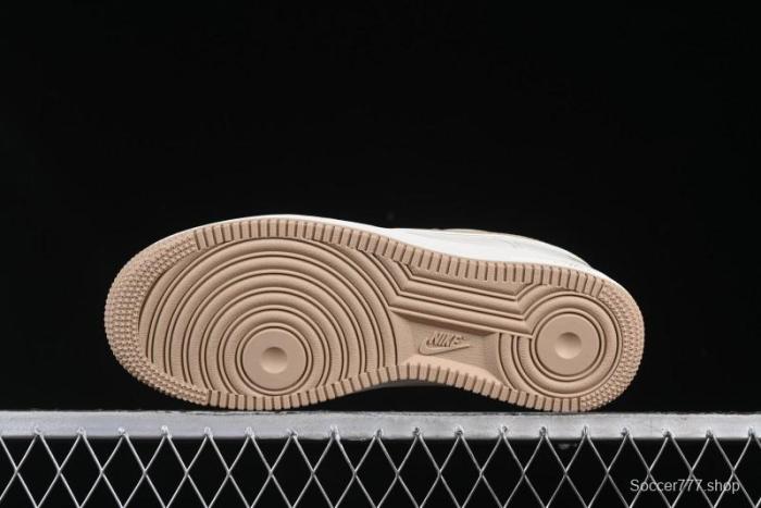 Nike Air Force 1 '07 Low QR Code Metallic Gold Star Sneakers Low-Top Casual Shoes - CU1836-965