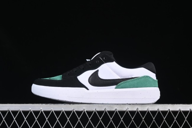 Nike SB Force 58 Low - Emerald Green, Black & White Skateboarding Shoes