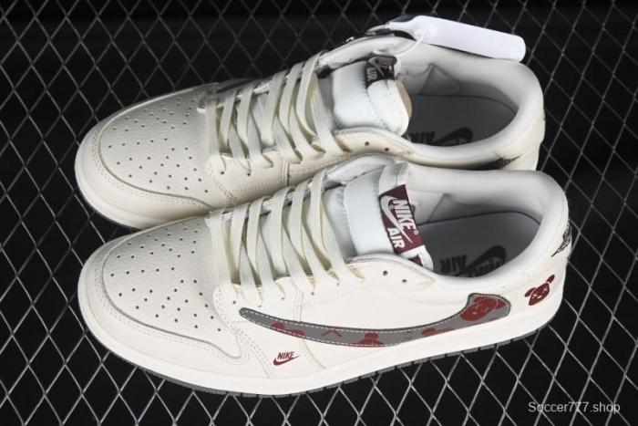 Nike Air Jordan 1 Low OG SP Travis Scott x Fragment Design Collaboration Sneakers - LD2025-004