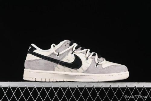 Nike SB Dunk Low Stussy Bandana Black Swoosh Anniversary Custom Low-Top Casual Skate Shoes - SJ2068-306
