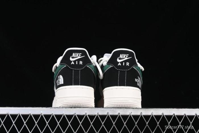 Nike Air Force 1 '07 Low The North Face Collaboration Black Green Lace-Up Low-Top Casual Sneakers - SJ1198-110