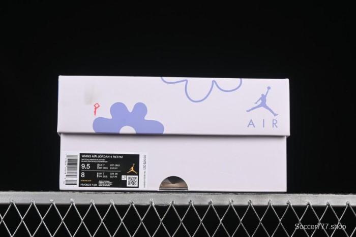 Nike Air Jordan 4 Retro  Forget Me Not  Mothers Day Sneakers with Floral Accents - HV0823-100