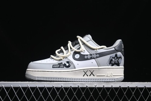 Nike Air Force 1 Low  Vinyl  Casual Sneakers with Lace-Up Design - KS6896-666