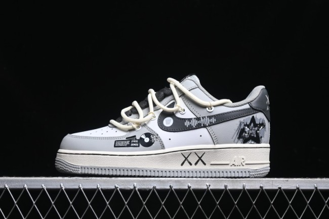 Nike Air Force 1 Low  Vinyl  Casual Sneakers with Lace-Up Design - KS6896-666