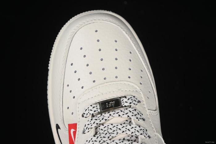 Nike Air Force 1 '07 Low Stussy Collaboration Dual-Tone Red Tag Casual Sneakers - CS5288-010