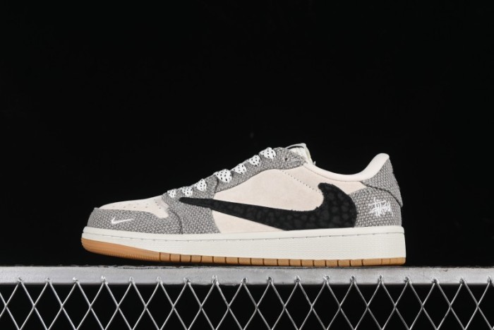 Nike Travis Scott x Fragment Design x Air Jordan 1 Low OG SP AJ1 Sneakers - JH6089-006