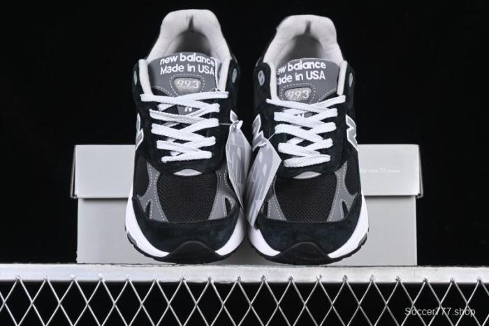 New Balance Made In USA M993 Series Classic Retro Casual Running Shoes - MR993BK