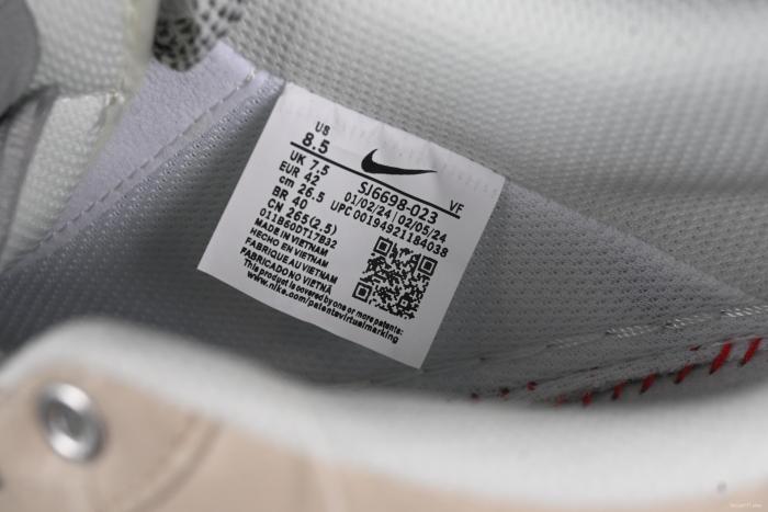 Nike Air Force 1 '07 Low Supreme Collaboration Sneakers with Red Snake Swoosh - SJ6698-023