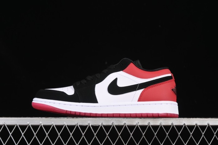 Nike Air Jordan 1 Low  White Black Gym Red  Retro Casual Sneakers - IB8971-106