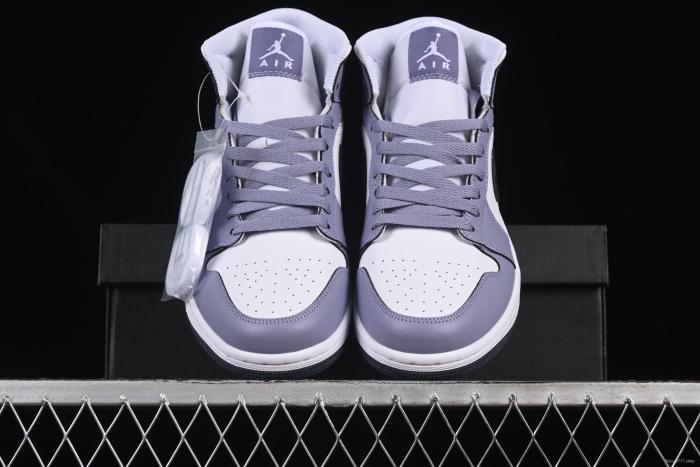 Nike Air Jordan 1 Mid AJ1 Culture Casual Sneakers in Haze Purple - DQ8426-145