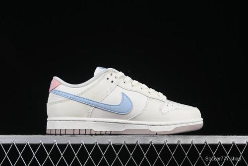 Nike Dunk Low  Pastel Panda  - Cream with Baby Blue & Pink Accents