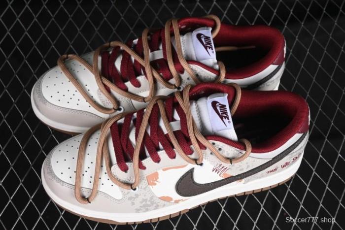 Nike Dunk Low Retro Vintage Distressed Graffiti Deconstructed Casual Sneakers - FB7160-161