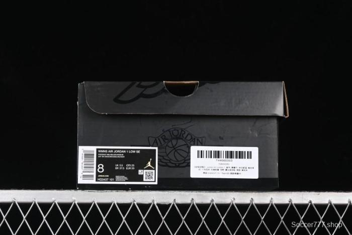 Nike Air Jordan 1 Low  Coconut Milk Black  Casual Basketball Shoes with Contrast Swoosh - HQ3437-101