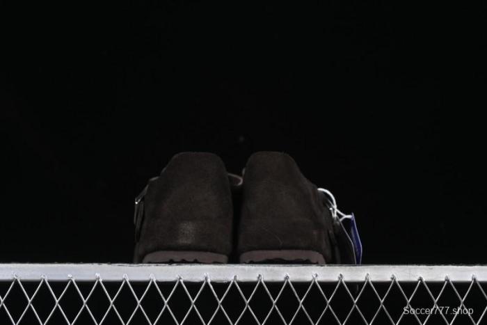 Birkenstock London BS Unisex Slip-On Casual Shoes with Soft Suede Leather and Lambswool Insole - BS