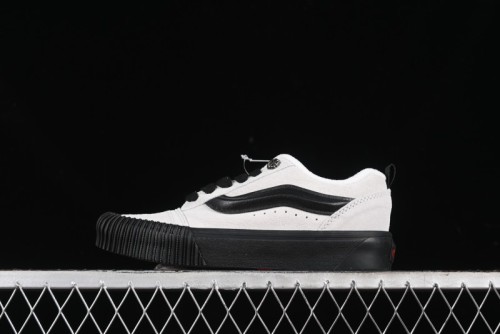 Vans Knu Skool Halloween White Black Low Top Retro Casual Vulcanized Slip On Shoes - VN0009QCSWE