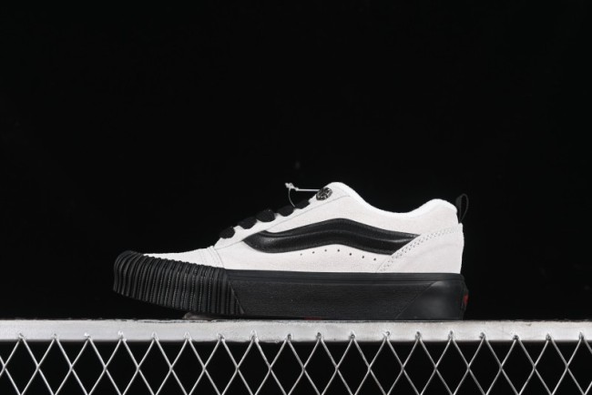 Vans Knu Skool Halloween White Black Low Top Retro Casual Vulcanized Slip On Shoes - VN0009QCSWE