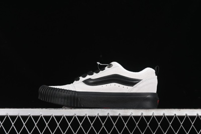 Vans Knu Skool Halloween White Black Low Top Retro Casual Vulcanized Slip On Shoes - VN0009QCSWE