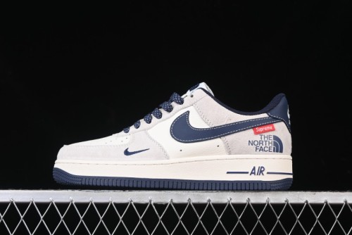 Nike Air Force 1 '07 Low Supreme The North Face Collaboration - Pig Eight Navy Blue Casual Sneakers - XZ6188-118