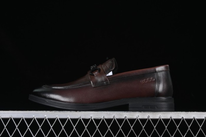 ECCO London Collection Slip-On Business Men's Leather Shoes with Wide Toe Design and Innovative Sole - 61160801002