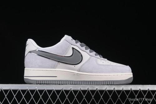 Nike Air Force 1 '07 Low The North Face Collaboration Grey Pigskin Grey Sole Low-Top Casual Sneakers - XZ6188-915