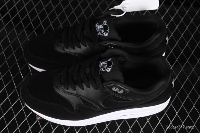 Nike Air Max 1 Retro Running Shoes with Half-Sole Air Cushion - 875844-001