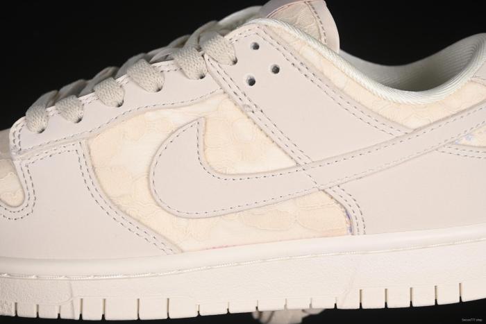 Nike SB Dunk Low Light Orewood Brown Lace Floral Skate Shoes - HJ5870-100