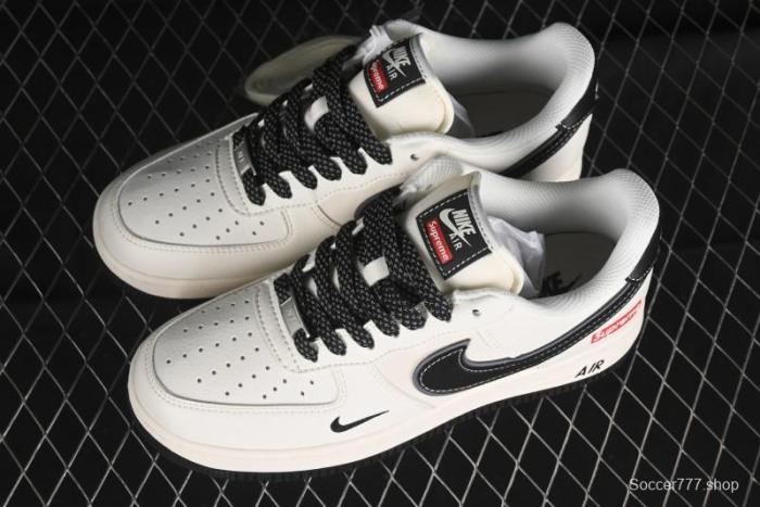 Nike Air Force 1 '07 Low Supreme Collaboration - White Black - XZ3368-001