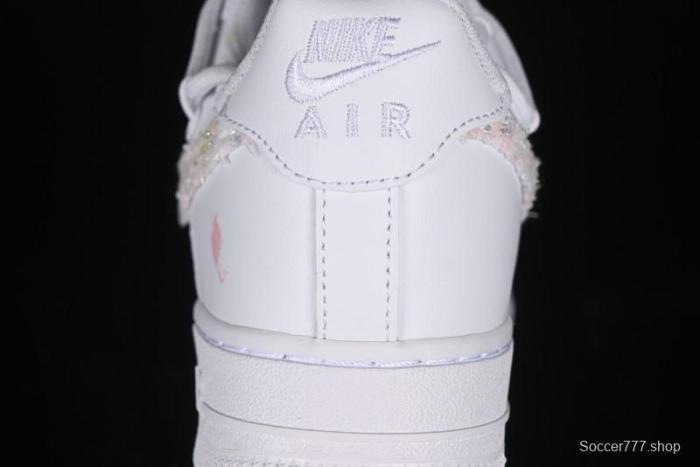 Nike Air Force 1 '07 Low Pink Chanel-Inspired Casual Sneakers - DH9999-334