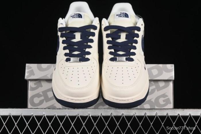 Nike Air Force 1 '07 Low The North Face Collaboration - White Blue Red Casual Sneakers - XZ6188-016