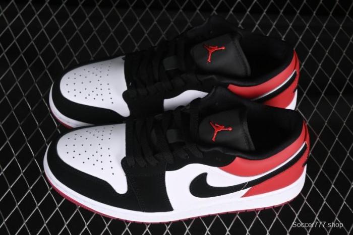 Nike Air Jordan 1 Low  White Black Gym Red  Retro Casual Sneakers - IB8971-106