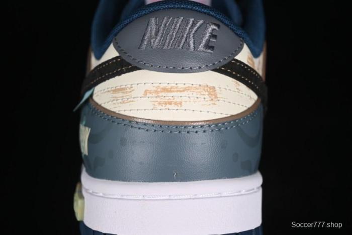 Nike Dunk Low Panda Prank Nautical Era Exploration Wave Low Top Casual Sneakers - DD1391-400