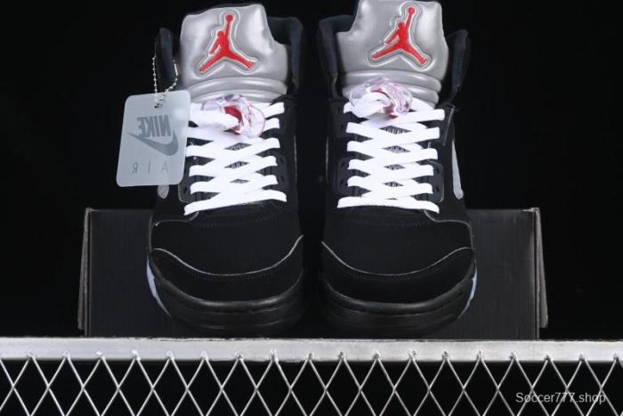 Nike Air Jordan 5 Retro Black  Metallic Reimagined  Basketball Shoes - HF3975-001