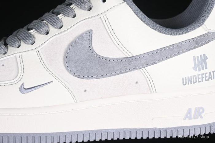 Nike Air Force 1 '07 Low UN Collaboration Pigskin Grey Stitch Low-Top Casual Sneakers - BB7518-018