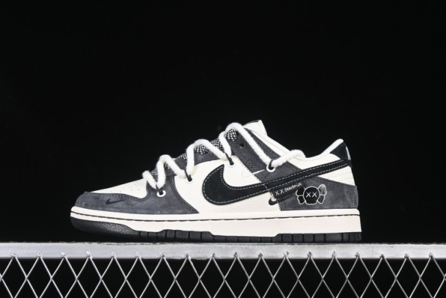 Nike SB Dunk Low Kaws Collaboration Strap Pig VIII Black Hook Anniversary High-End Custom Low-Top Casual Sneakers - YX5066-246