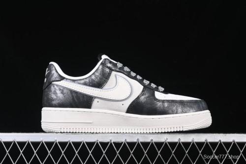 Nike Air Force 1 '07 Low The North Face Collaboration - Leather Graffiti Casual Sneakers - DM6688-008