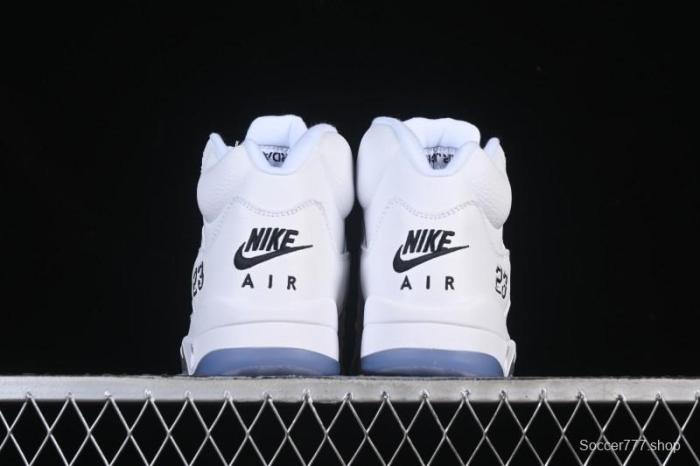 Nike Air Jordan 5 Retro White Metallic Basketball Shoes - HQ7978-103