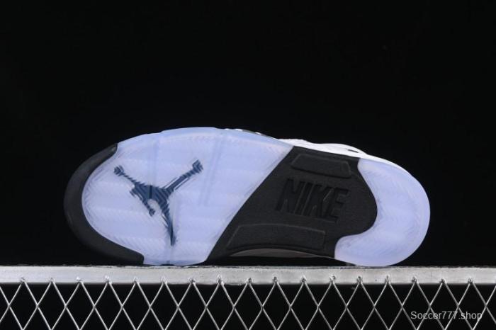 Nike Air Jordan 5 Retro White Metallic Basketball Shoes - HQ7978-103