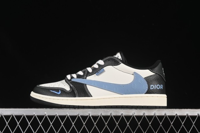 Nike Travis Scott x Fragment Design x Air Jordan 1 Low OG SP AJ1 Low Top Casual Sneakers - XZ5749-003