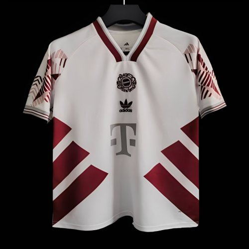 25/26 Bayern Munich White/Wine Special Jersey